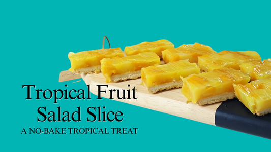 Tropical Fruit Salad Slice – A Nostalgic No-Bake Treat