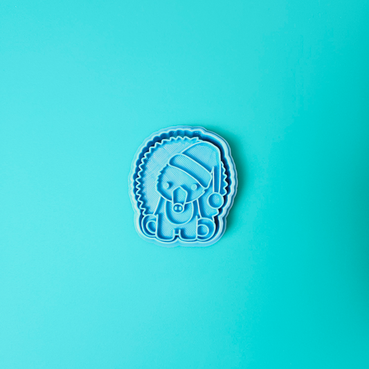 Christmas Echidna Cookie Cutter