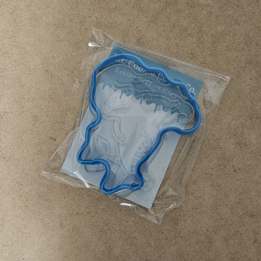 Mermaid with Dolphin Cookie Cutter and Debosser (EXCESS STOCK)