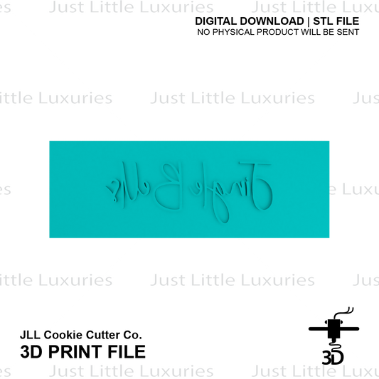 Jingle Bells Cookie Stick Cutter and Embosser (DIGITAL DOWNLOAD)