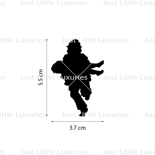 Firefighter Saving Child Cookie Stamp