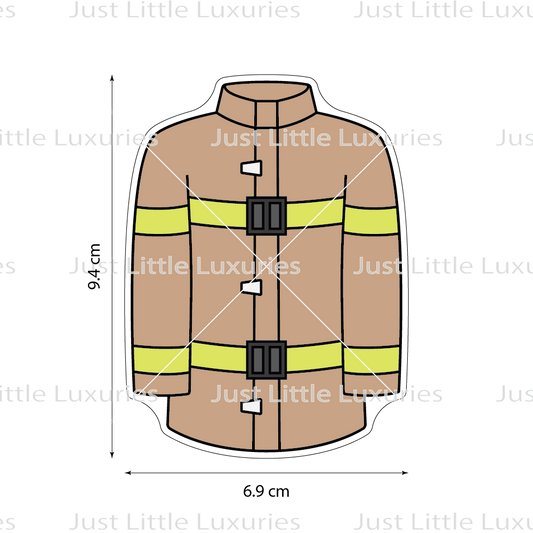 Firefighter's Jacket Cookie Cutter