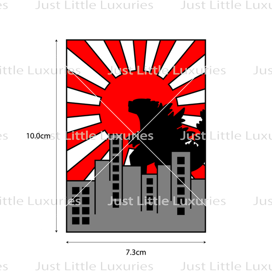 Godzilla Cityscape Cookie Cutter