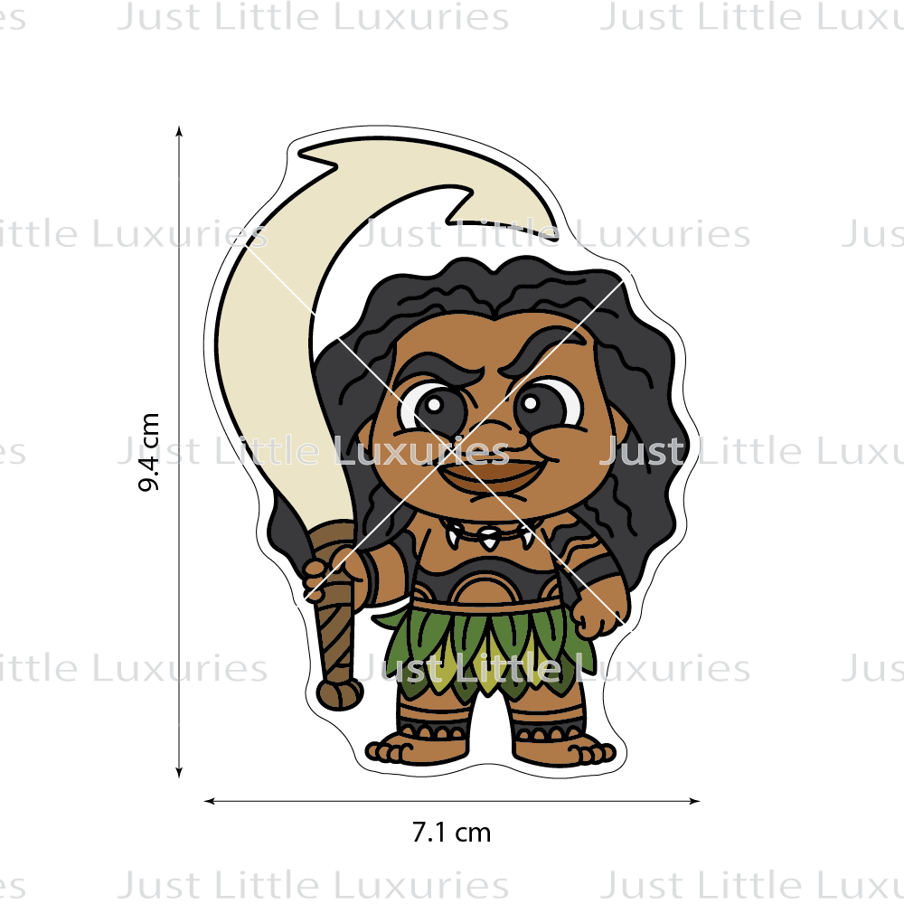 Maui Cookie Cutter and Embosser (DIGITAL DOWNLOAD)