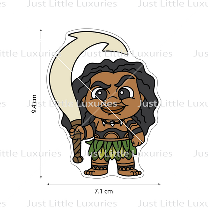 Maui Cookie Cutter and Embosser (DIGITAL DOWNLOAD)