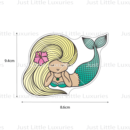 Detailed Mermaid (2) Cookie Cutter and Debosser