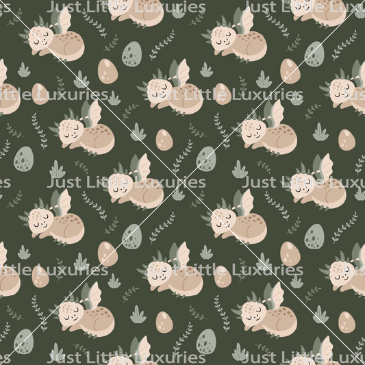 Sleeping Dragons – Digital Edible Image (Seamless Pattern)