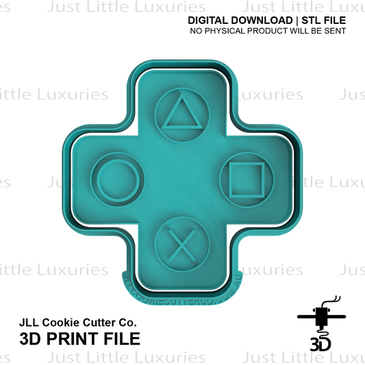 Gaming Buttons Cookie Cutter and Embosser (DIGITAL DOWNLOAD)