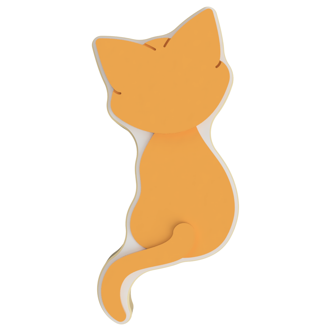 A Cat Named Cat Layered Cookie Cutter