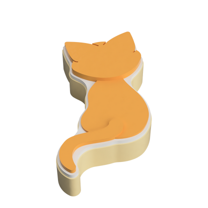 A Cat Named Cat Layered Cookie Cutter