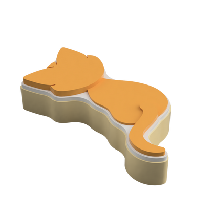 A Cat Named Cat Layered Cookie Cutter