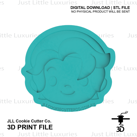Abby Face Cookie Cutter (STL - Digital Download)