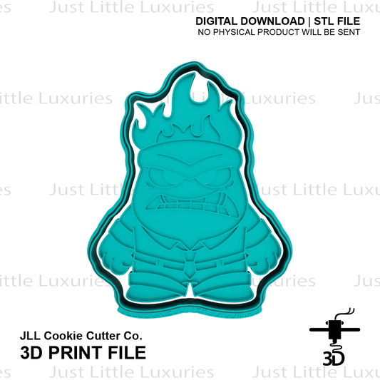 Anger Cookie Cutter and Embosser (DIGITAL DOWNLOAD)