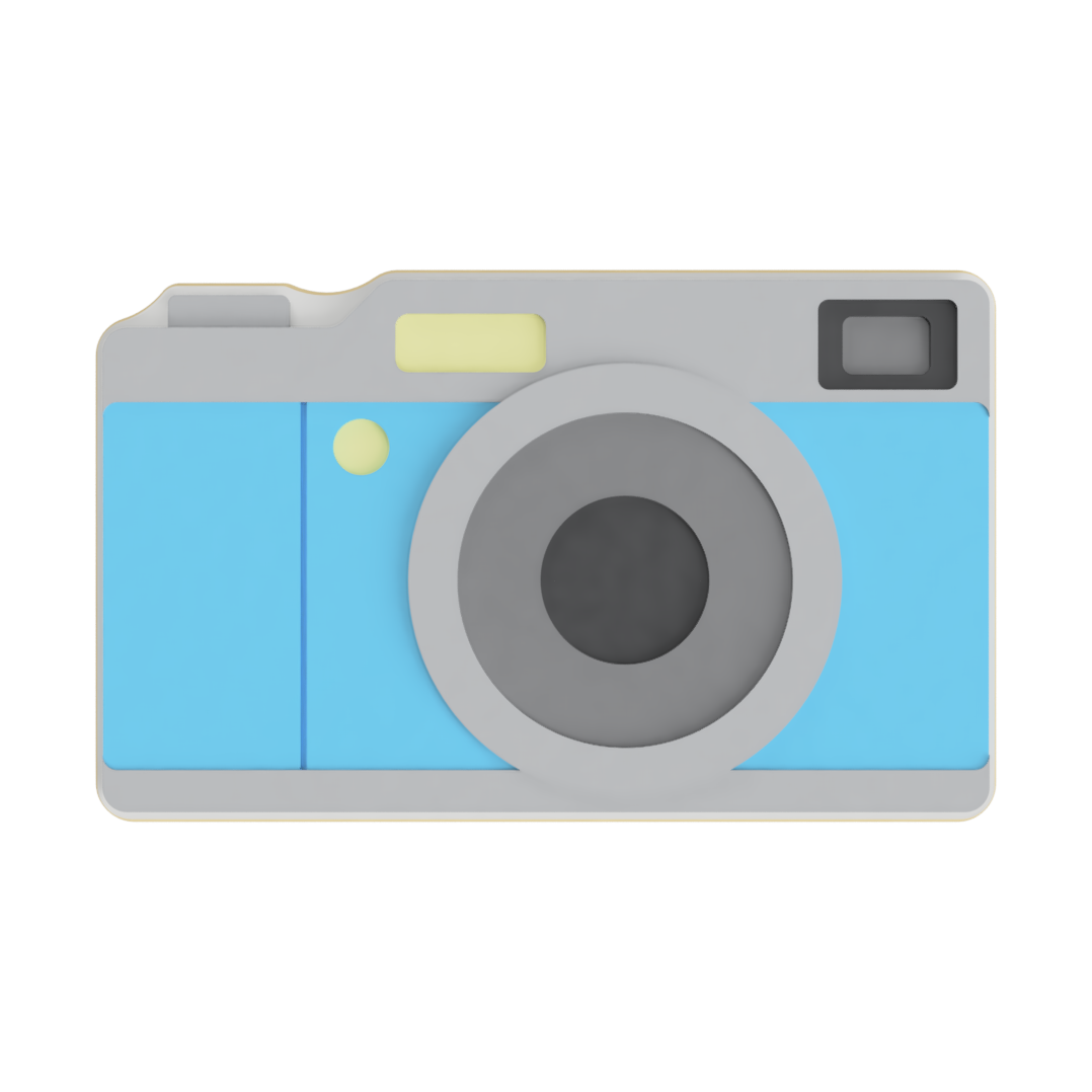 Retro Camera Layered Cookie Cutter