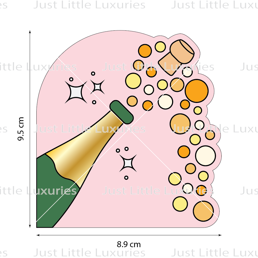 Champagne "Pop" Cookie Cutter