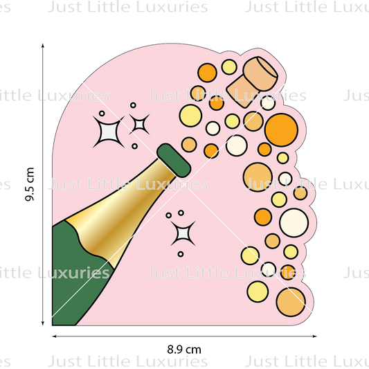 Champagne "Pop" Cookie Cutter