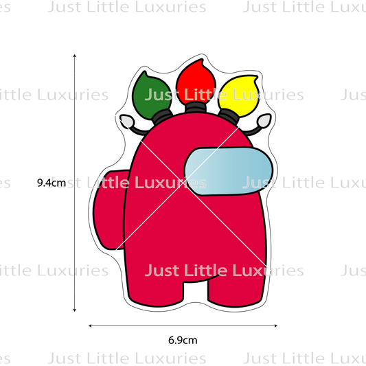 Christmas Lights Crewmate Cookie Cutter