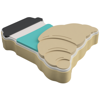 Coffee & Croissant Layered Cookie Cutter