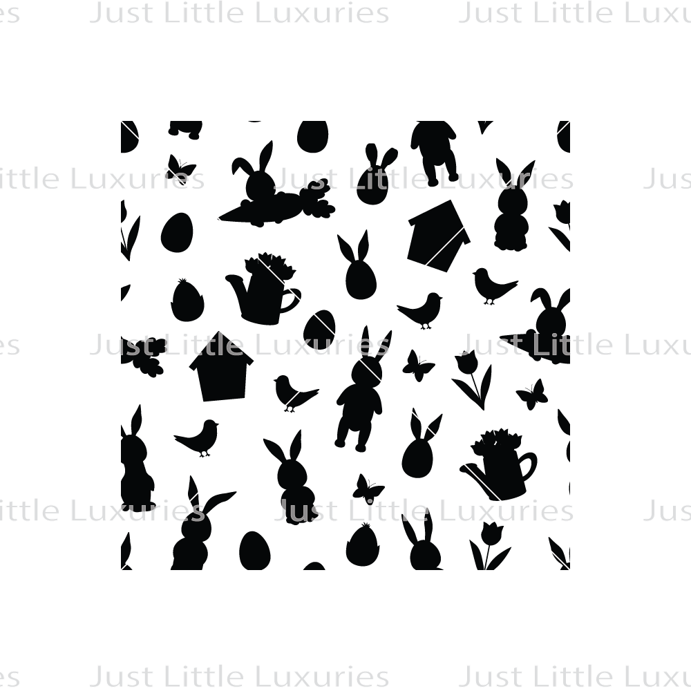 Easter Garden Scatter Pattern Debosser