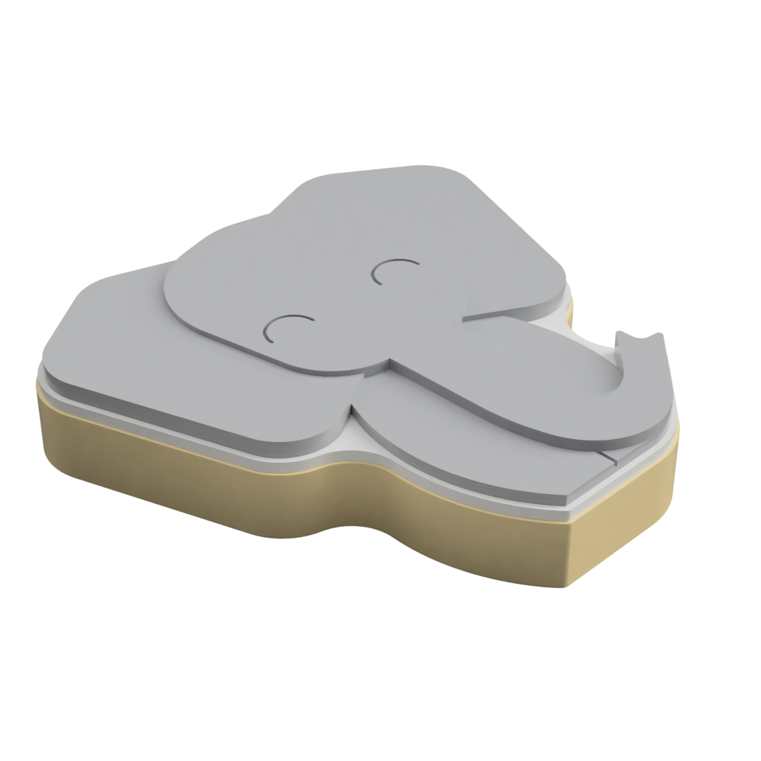 Elephant Layered Cookie Cutter