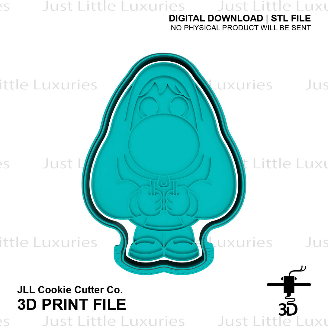 Embarrassment Cookie Cutter and Embosser (DIGITAL DOWNLOAD)