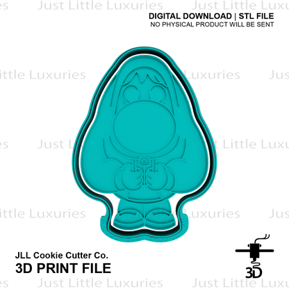 Embarrassment Cookie Cutter and Embosser (DIGITAL DOWNLOAD)