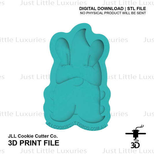 Gnome with Bunny Ears Cutter and Stamp Set (DIGITAL DOWNLOAD)