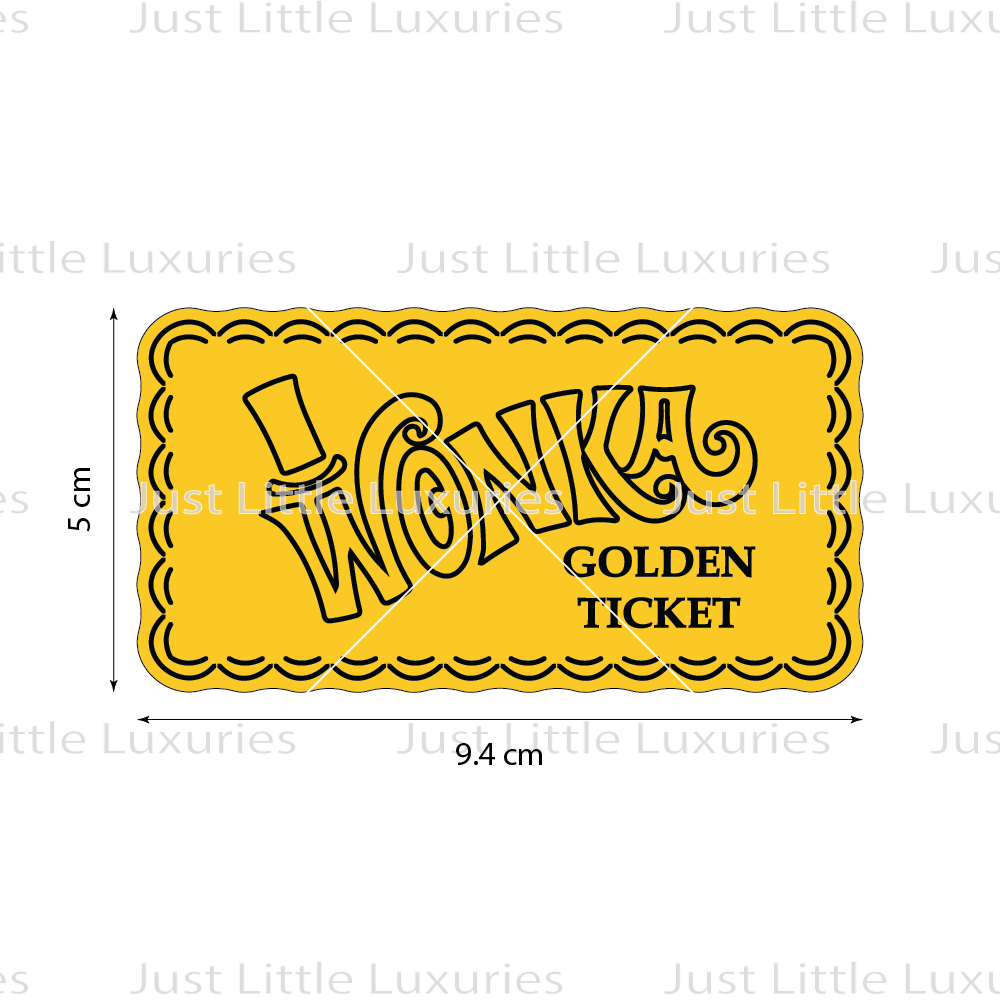 Golden Ticket Cookie Cutter