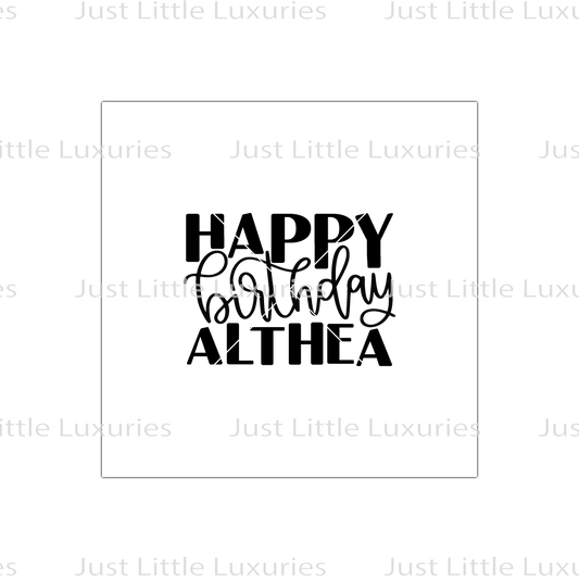 Custom Happy Birthday Cookie Stamp