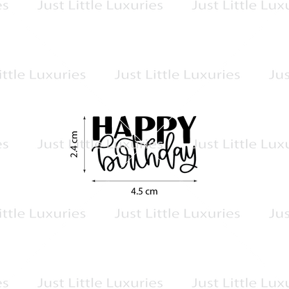 Happy Birthday (2) Cookie Stamp