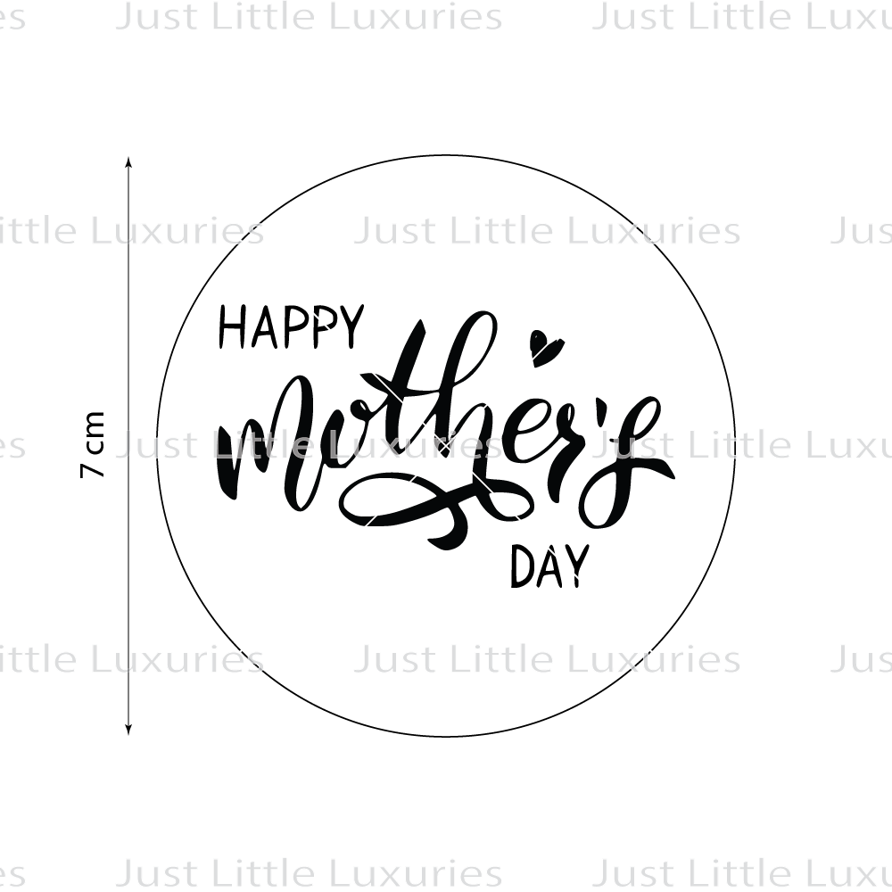 Happy Mothers Day (Heart Top) Cookie Stamp