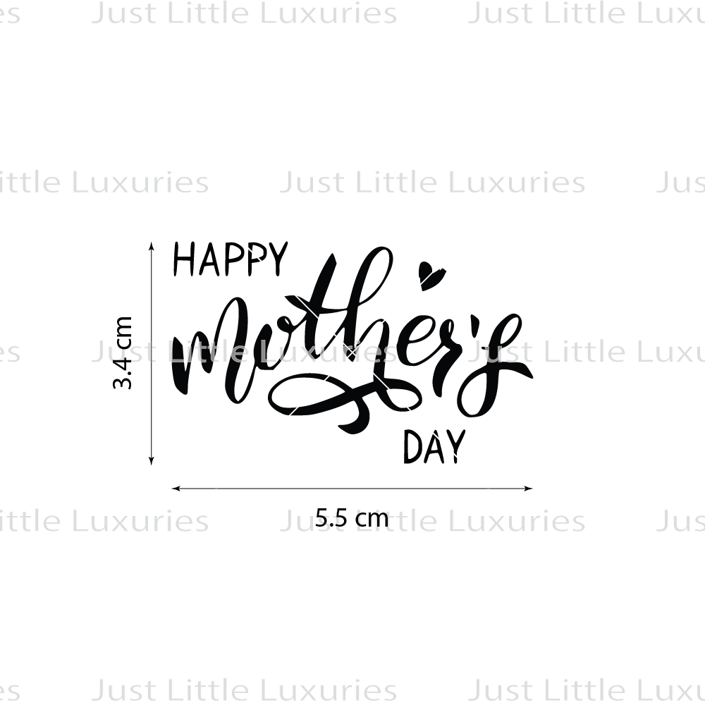 Happy Mothers Day (Heart Top) Cookie Stamp