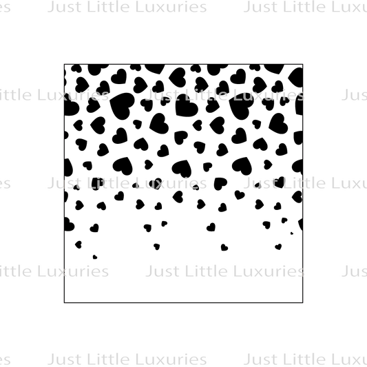 Heart Drop Pattern Debosser