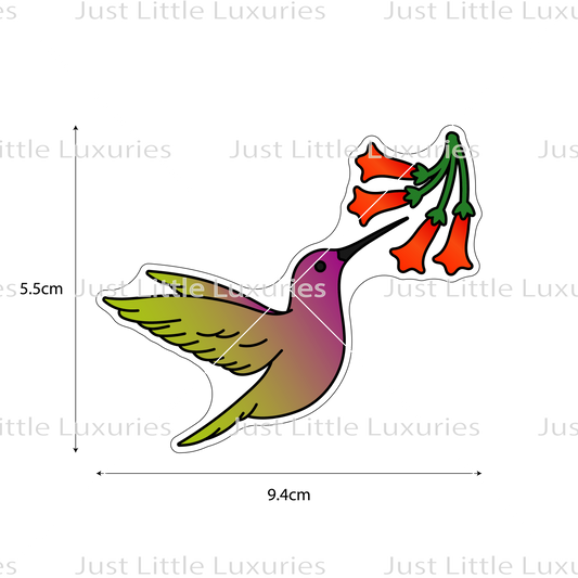 Humming Bird with Honeysuckle Cookie Cutter