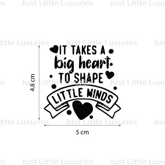 It Takes a Big Heart Cookie Stamp