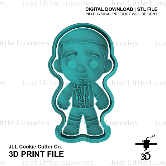 Lamine Yamal Cookie Cutter and Embosser (DIGITAL DOWNLOAD)