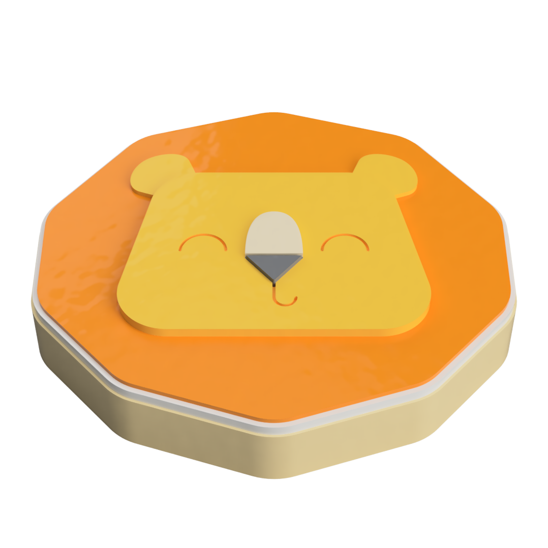 Lion Face Layered Cookie Cutter