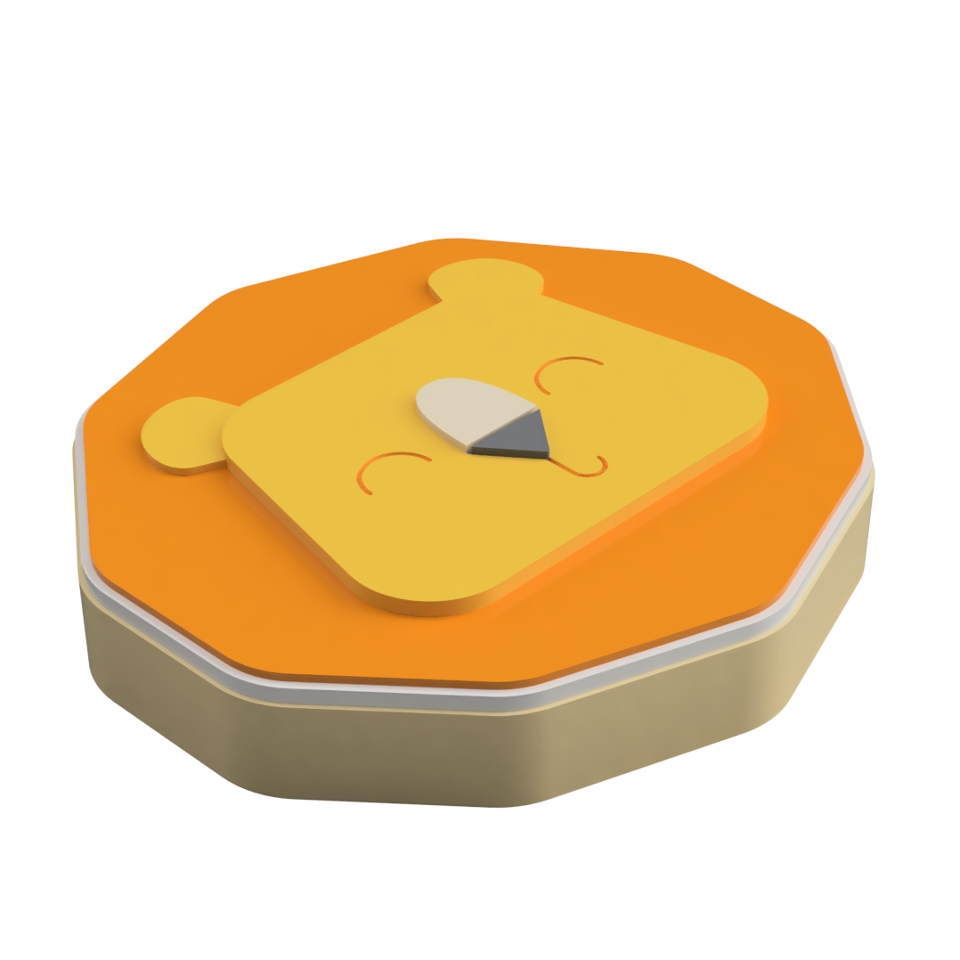 Lion Face Layered Cookie Cutter