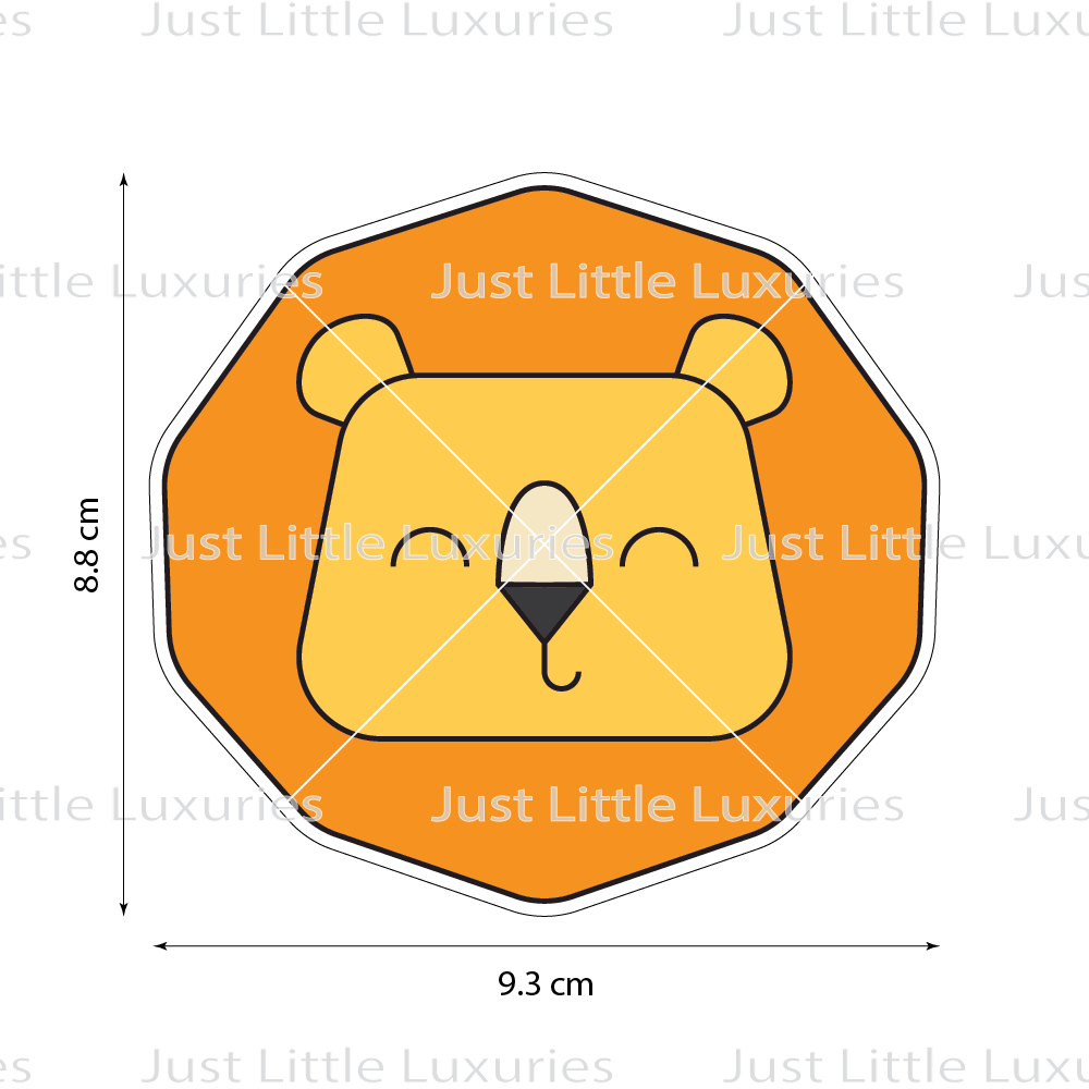 Lion Face Layered Cookie Cutter