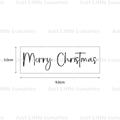 Merry Christmas Cookie Stick Cutter and Embosser (DIGITAL DOWNLOAD)