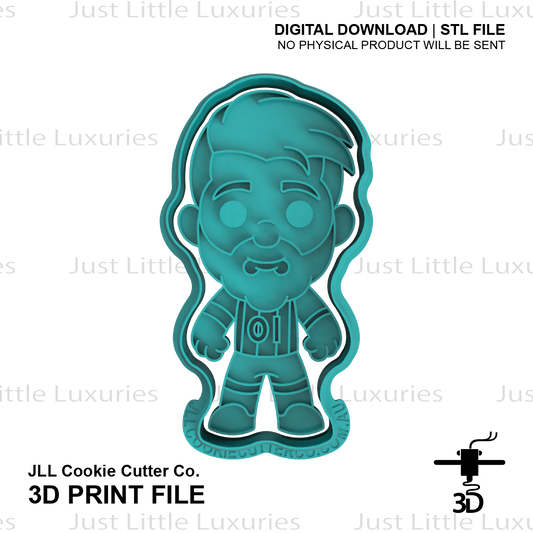 Lionel Messi Cookie Cutter and Embosser (DIGITAL DOWNLOAD)