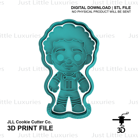 Mohamed Salah Cookie Cutter and Embosser (DIGITAL DOWNLOAD)