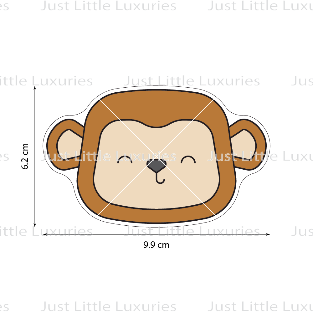 Monkey Face Layered Cookie Cutter