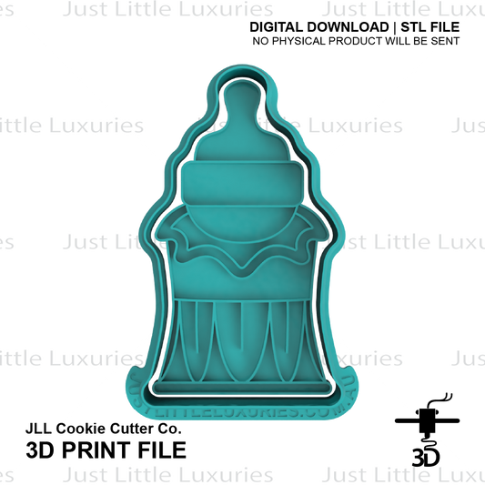 Mrs Potts Baby Bottle Cookie Cutter (STL - Digital Download)
