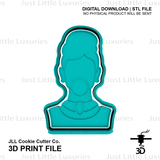 Ms. Golightly Cookie Cutter and Embosser (DIGITAL DOWNLOAD)