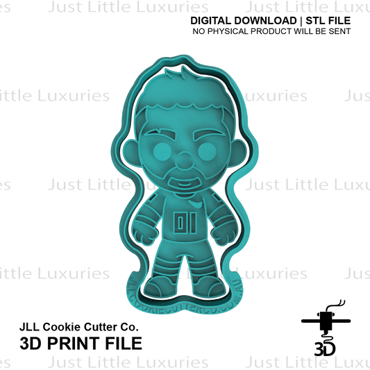 Neymar Jr Cookie Cutter and Embosser (DIGITAL DOWNLOAD)