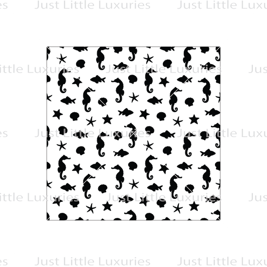 Ocean Icons (Dense) Pattern Debosser