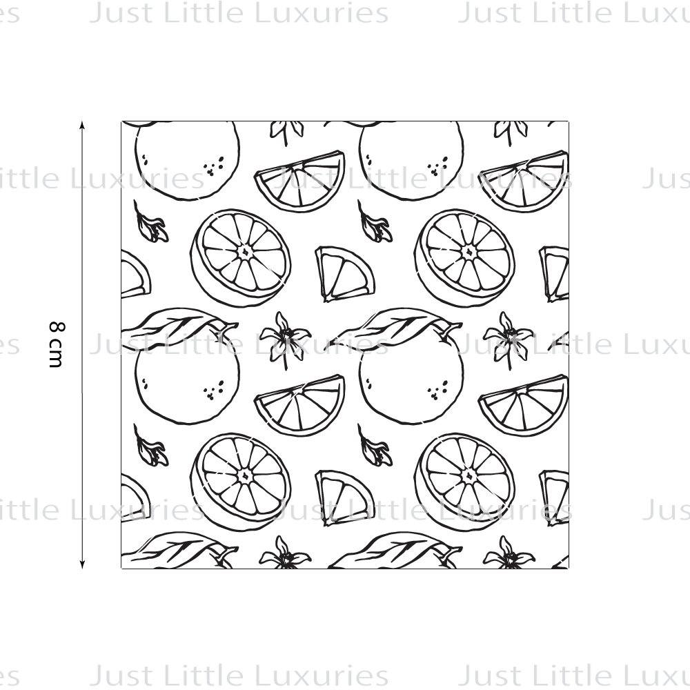 Oranges Pattern Debosser