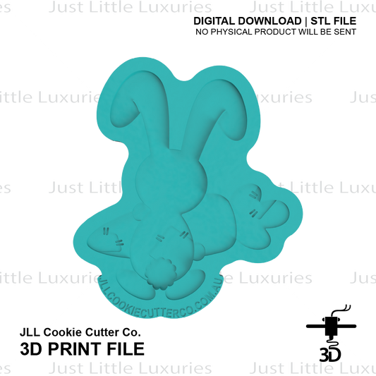 Patchwork Bunny Holding Carrot Cutter and Stamp Set (DIGITAL DOWNLOAD)