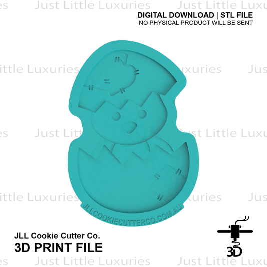 Patchwork Chick Cutter and Stamp Set (DIGITAL DOWNLOAD)